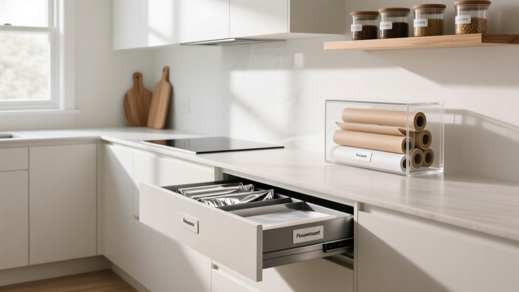 Best Kitchen Wrap Storage Solutions - The Decor Mag
