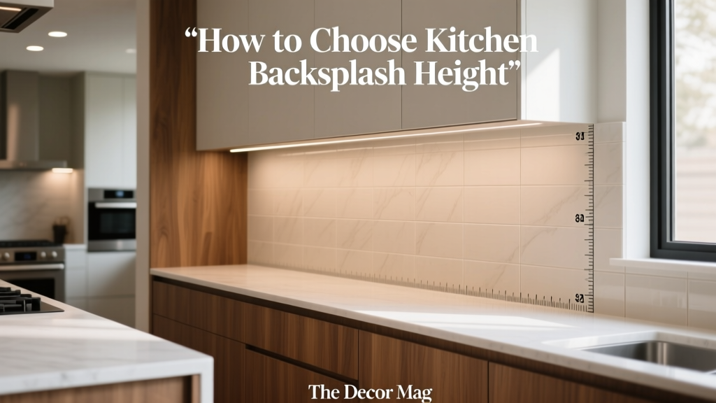 How to Choose Kitchen Backsplash Height - The Decor Mag
