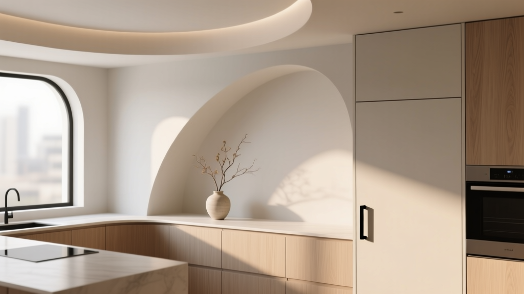 Kitchen Curved Architectural Details - The Decor Mag