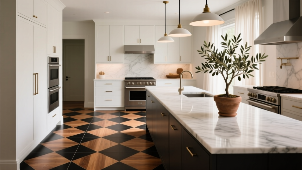 Kitchen Checkerboard Floor Revival - The Decor Mag