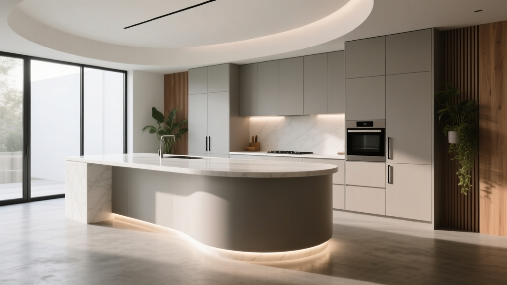 Kitchen Curved Island Design Trends - The Decor Mag