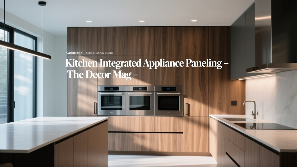 Kitchen Integrated Appliance Paneling - The Decor Mag