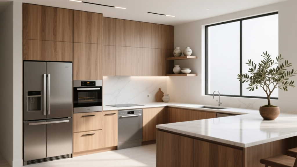Kitchen Integrated Look Appliance Paneling - The Decor Mag