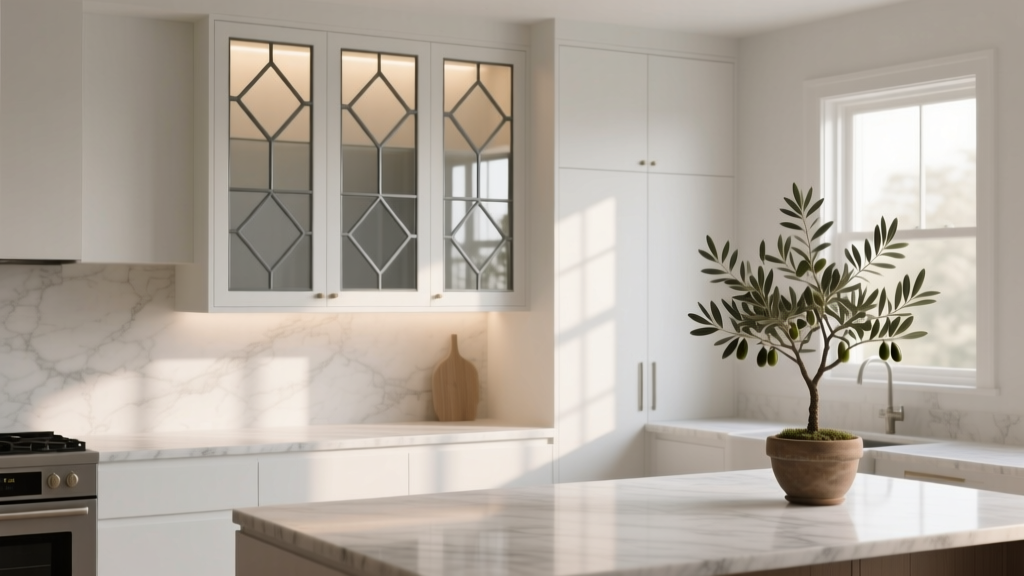 Kitchen Leaded Glass Cabinet Doors - The Decor Mag