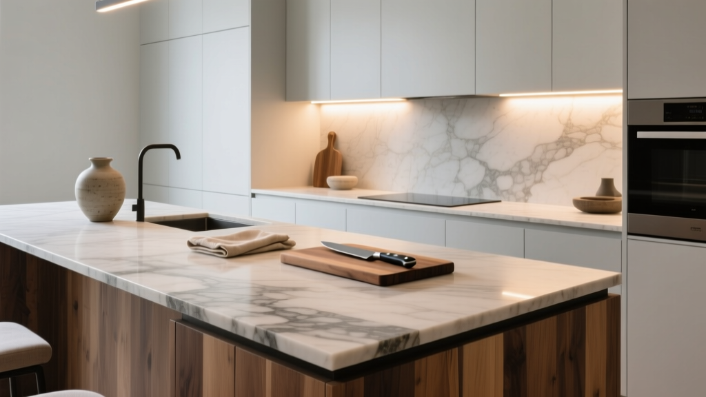 Kitchen Mixed Material Countertop Design - The Decor Mag