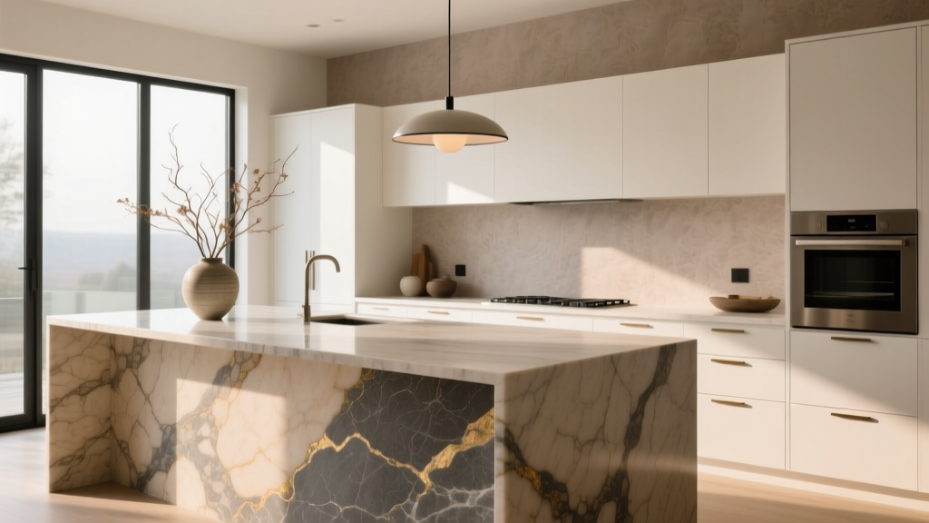 Kitchen Statement Stone Slab Island - The Decor Mag