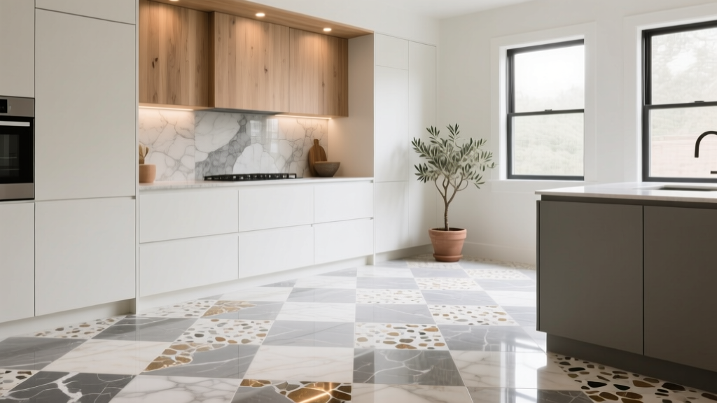 Kitchen Terrazzo Floor Tile Guide - The Decor Mag
