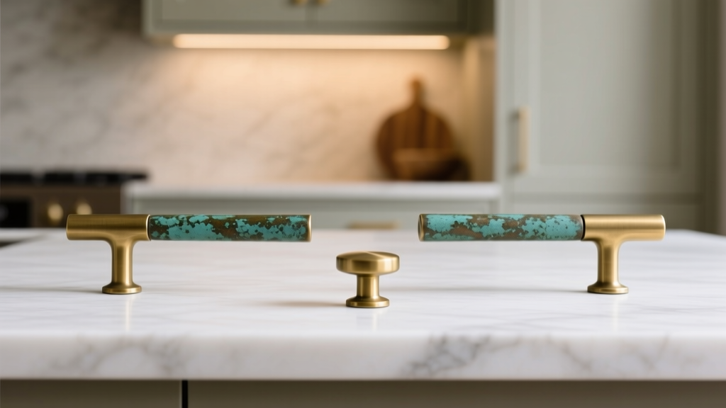Kitchen Unlacquered Brass Hardware Patina - The Decor Mag
