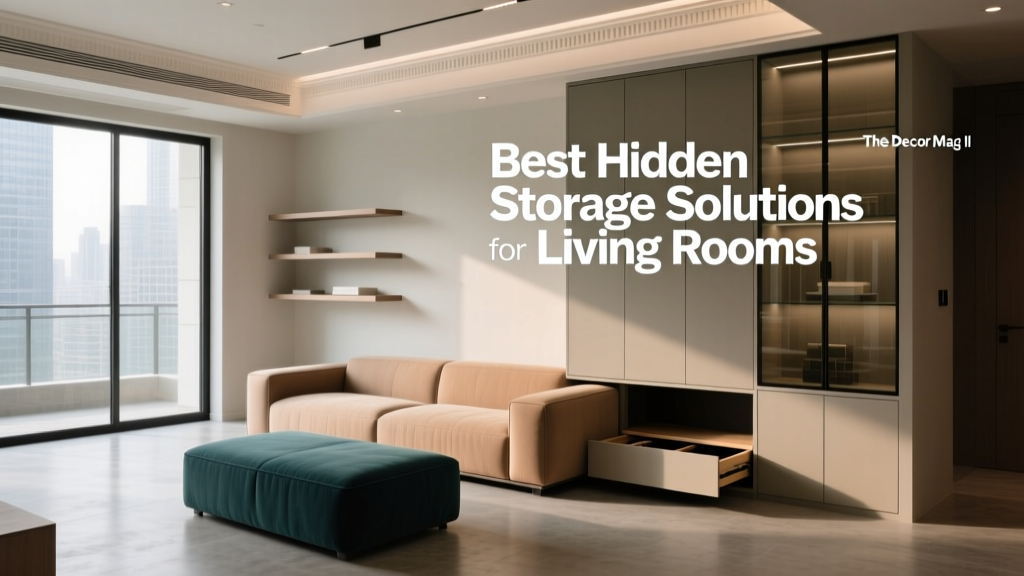 Best Hidden Storage Solutions for Living Rooms - The Decor Mag