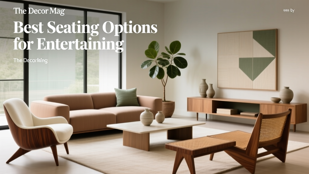Best Seating Options for Entertaining - The Decor Mag