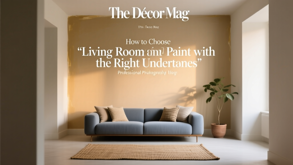 How to Choose Living Room Paint with the Right Undertones - The Decor Mag