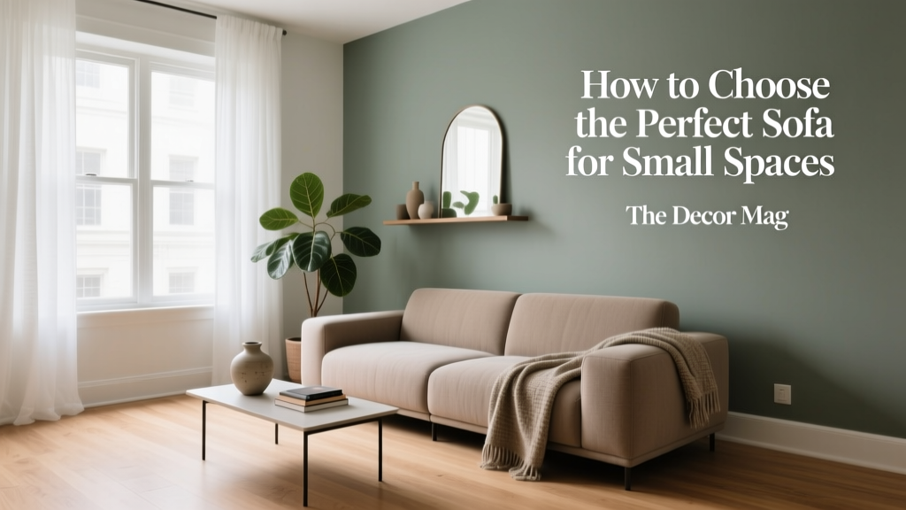 How to Choose the Perfect Sofa for Small Spaces - The Decor Mag