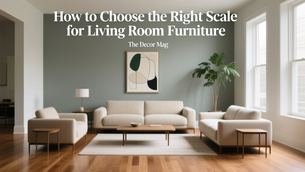 How to Choose the Right Scale for Living Room Furniture - The Decor Mag