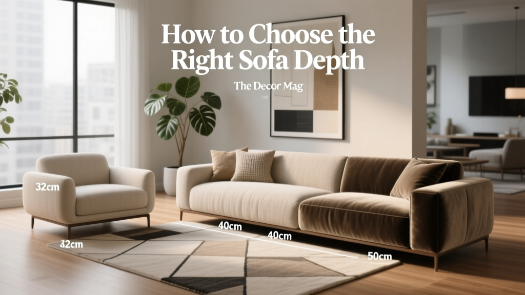 How to Choose the Right Sofa Depth - The Decor Mag