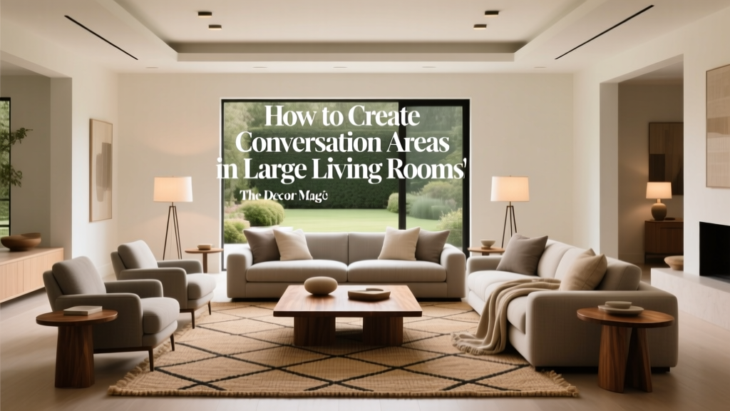 How to Create Conversation Areas in Large Living Rooms - The Decor Mag