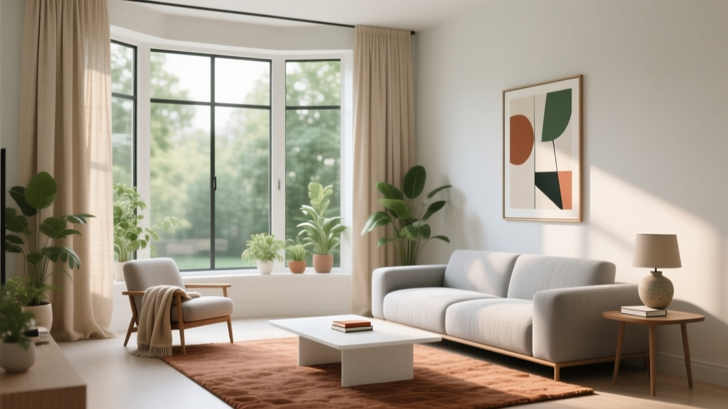 How to Decorate a Living Room with a Bay Window - The Decor Mag