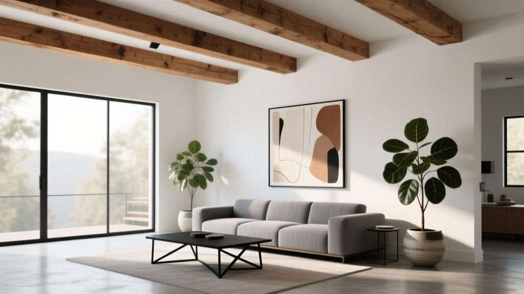 How to Decorate a Living Room with Exposed Beams - The Decor Mag