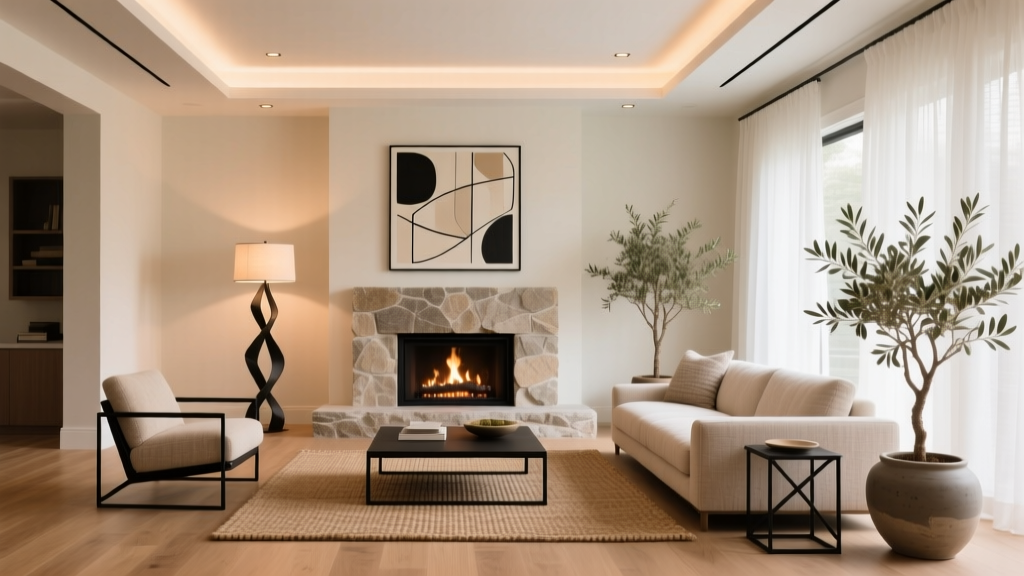 How to Style a Living Room Around a Fireplace - The Decor Mag