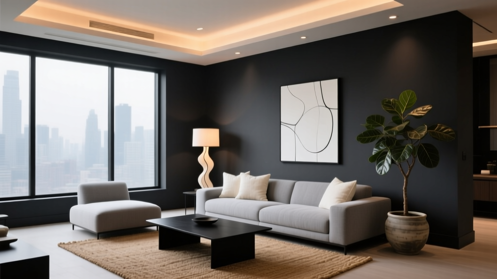 How to Style a Living Room with Dark Walls - The Decor Mag