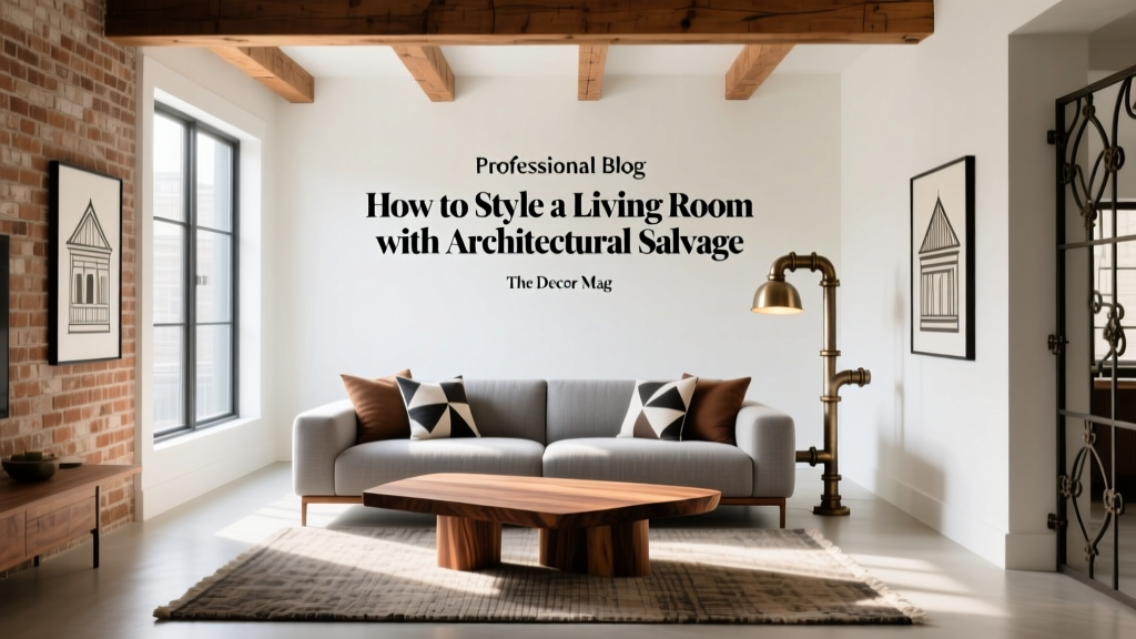 How to Style a Living Room with Architectural Salvage - The Decor Mag
