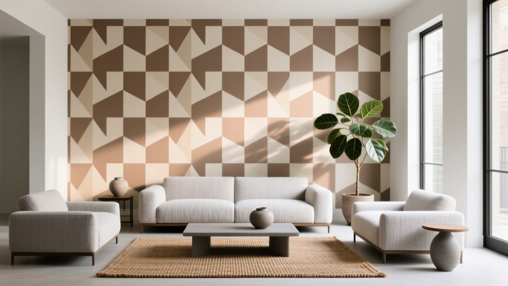 How to Style a Living Room with Patterned Wallpaper - The Decor Mag