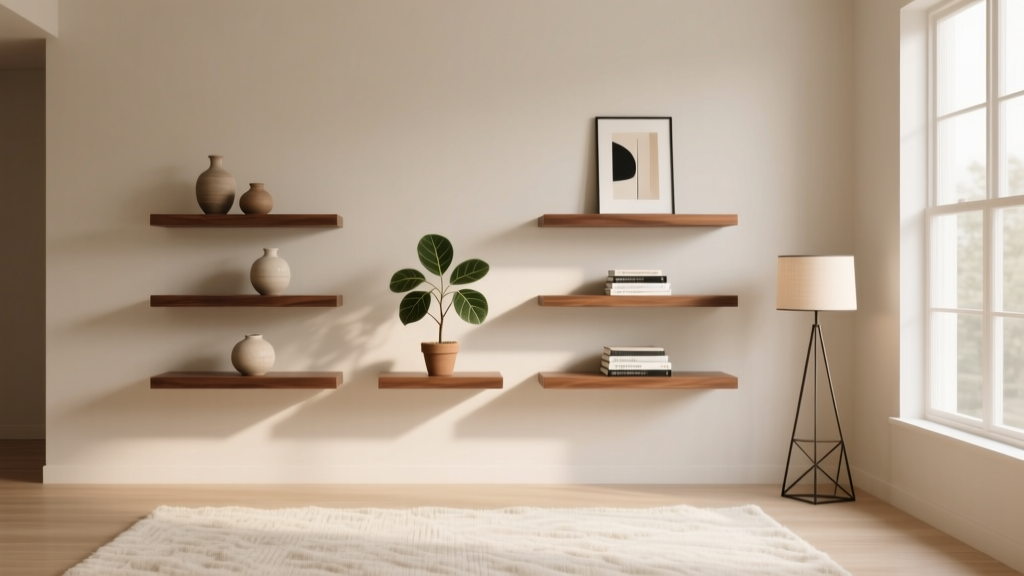 How to Style Floating Shelves in a Living Room - The Decor Mag