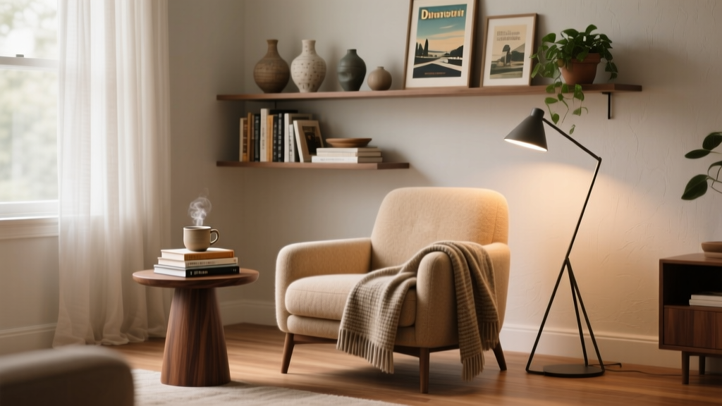 Living Room Cozy Reading Corner Inspiration - The Decor Mag