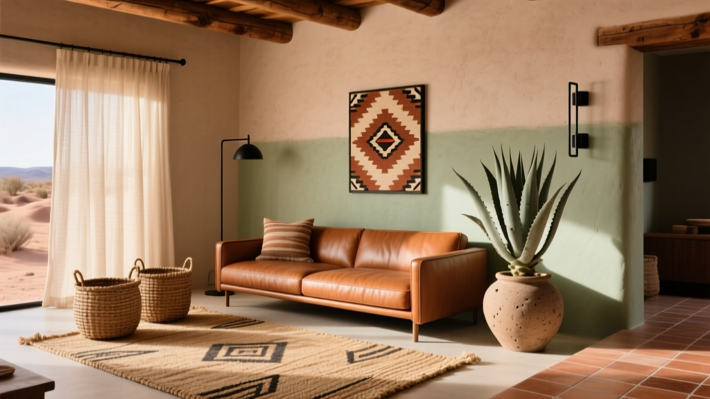 Living Room Desert Southwest Aesthetic - The Decor Mag