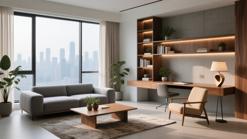 Living Room Home Office Combo Ideas - The Decor Mag