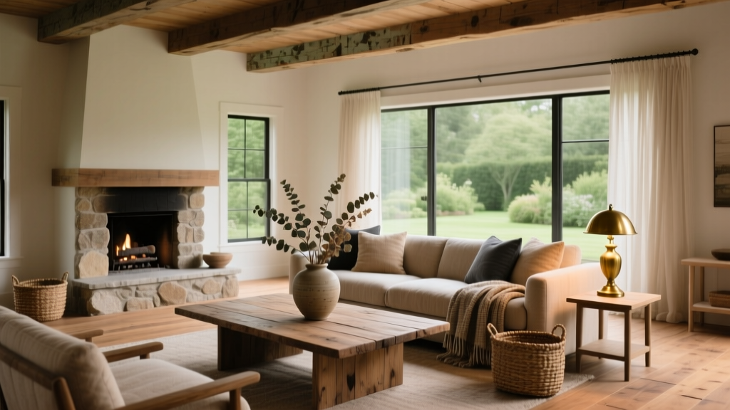 Living Room Refined Rustic Charm - The Decor Mag