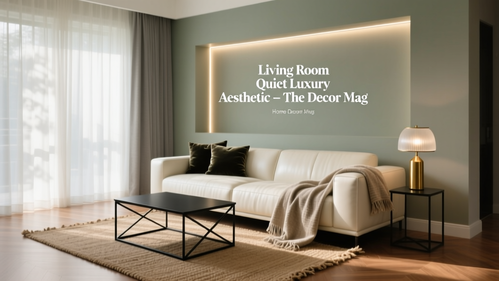 Living Room Quiet Luxury Aesthetic - The Decor Mag