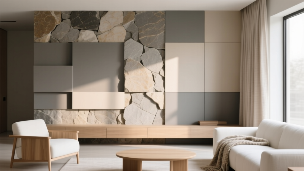 Living Room Textured Wall Ideas - The Decor Mag