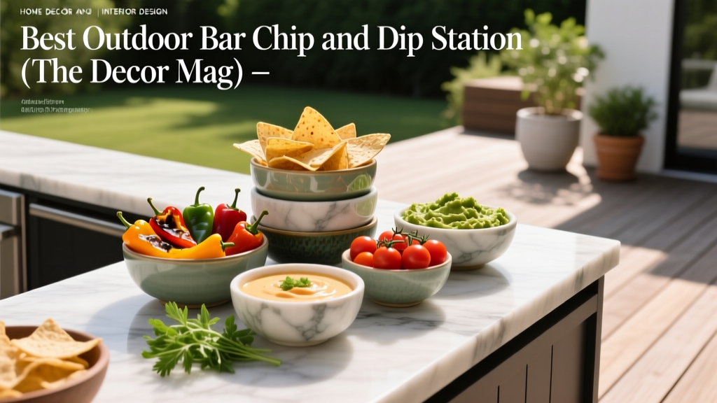 Best Outdoor Bar Chip and Dip Station - The Decor Mag