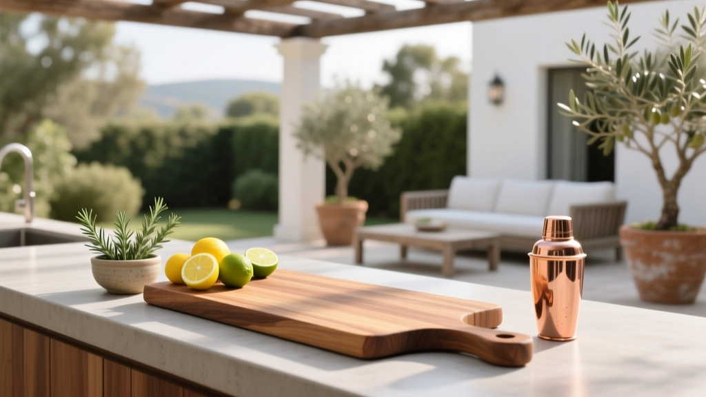 Best Outdoor Bar Cutting Board Station - The Decor Mag