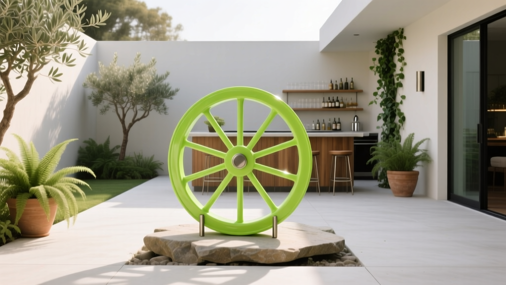 Best Outdoor Bar Lime Wheel Display - The Decor Mag