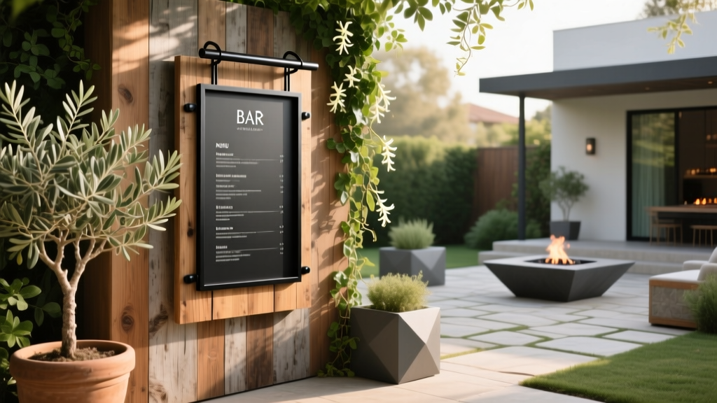 Best Outdoor Bar Menu Board Display - The Decor Mag