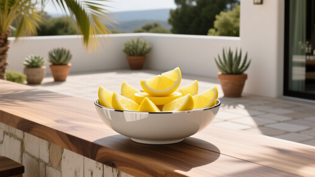 Best Outdoor Bar Lemon Wedge Bowl - The Decor Mag