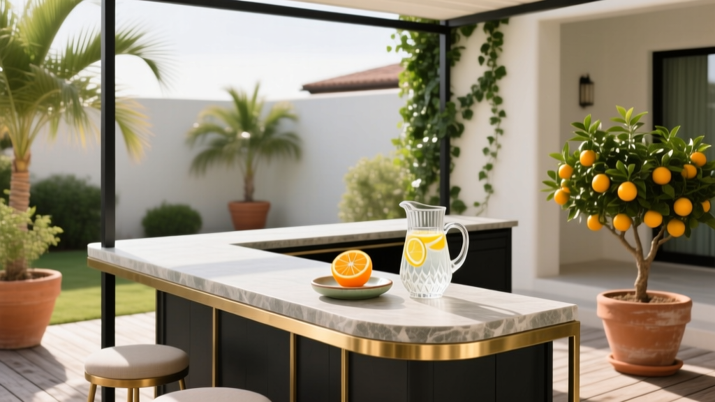 Best Outdoor Bar Orange Twist Station - The Decor Mag