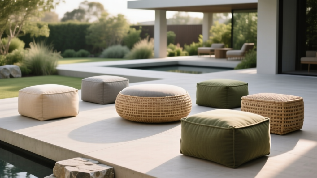Best Outdoor Pouf and Ottoman Choices - The Decor Mag