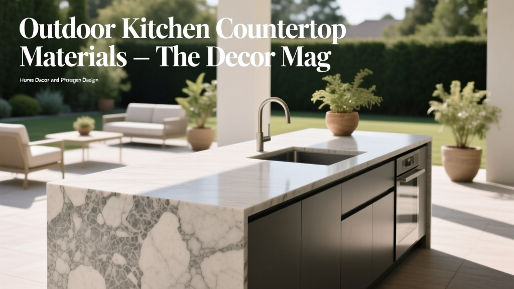 Outdoor Kitchen Countertop Materials - The Decor Mag