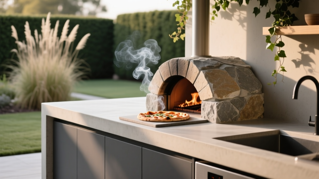 Outdoor Kitchen Pizza Stone Installation - The Decor Mag