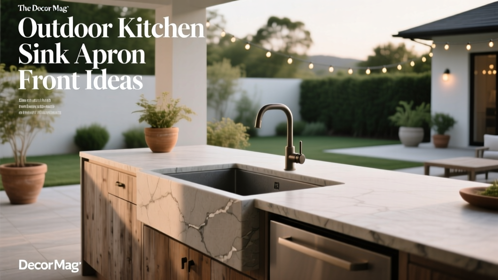 Outdoor Kitchen Sink Apron Front Ideas - The Decor Mag