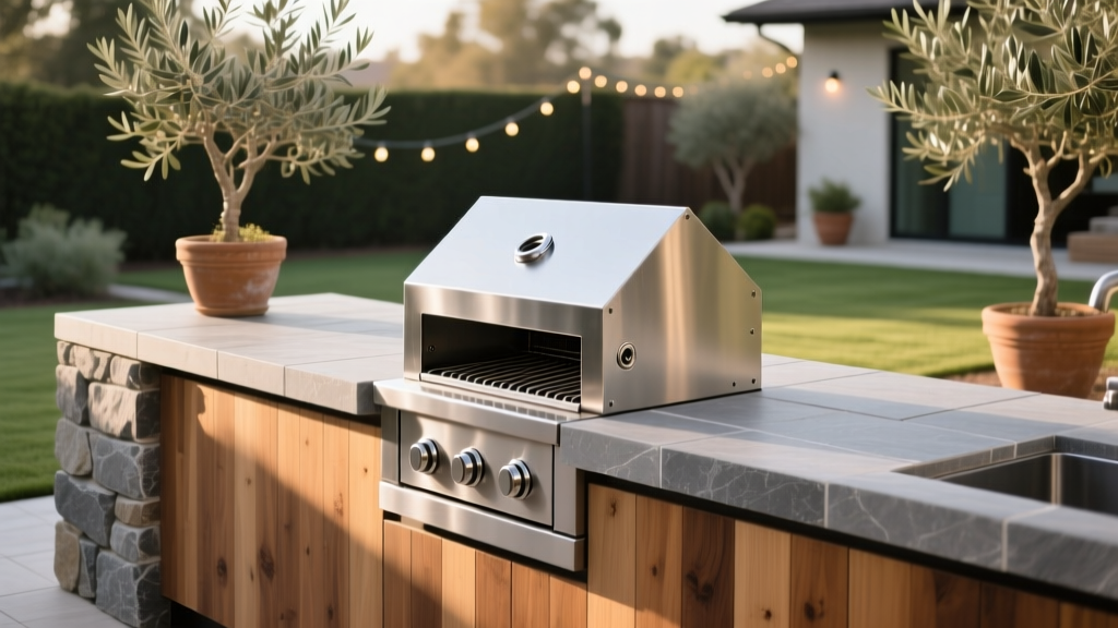 Outdoor Kitchen Smoker Box Integration - The Decor Mag