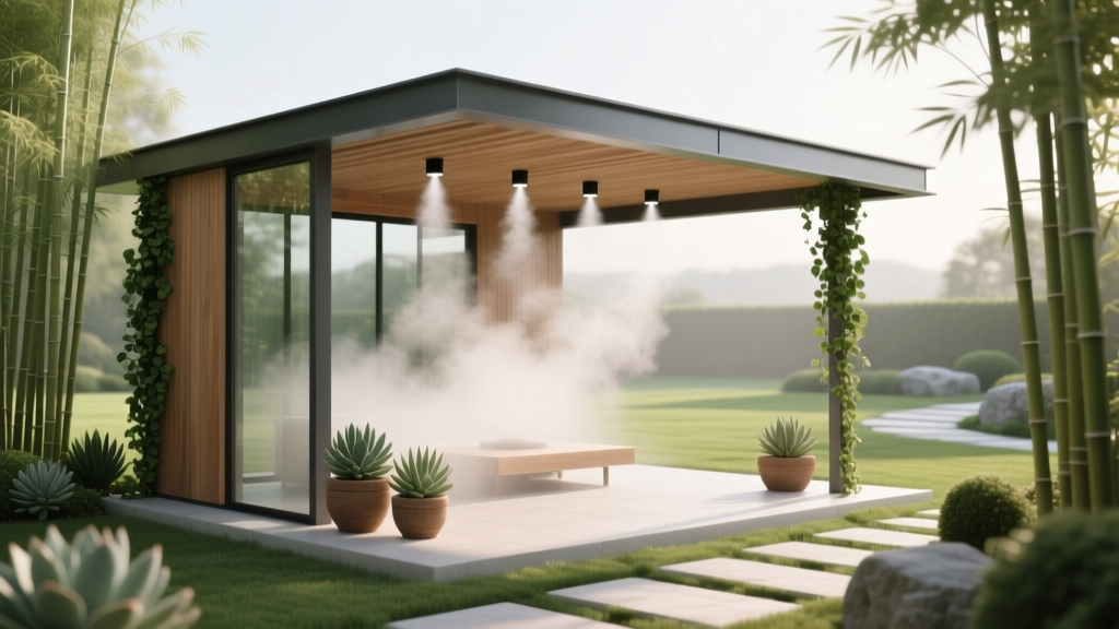 Outdoor Pavilion Misting System Setup - The Decor Mag
