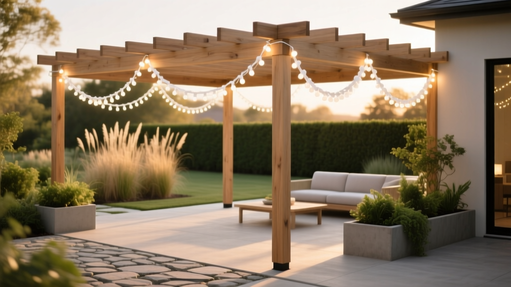 Outdoor Pergola Fairy Light Draping Guide - The Decor Mag