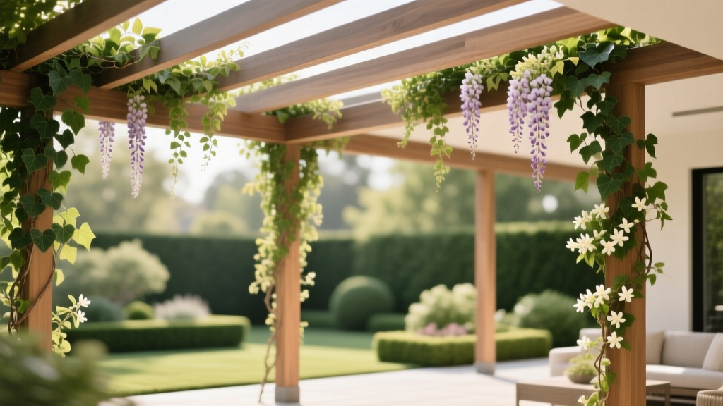 Outdoor Pergola Climbing Vine Selection - The Decor Mag