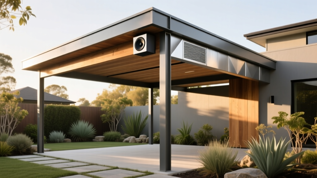 Outdoor Pergola Integrated Speaker System - The Decor Mag