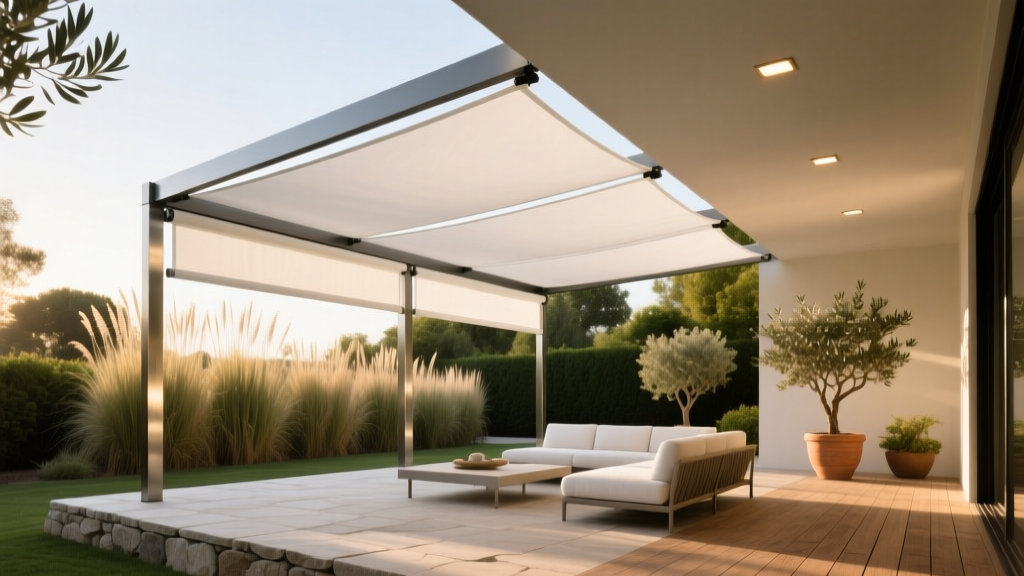 Outdoor Pergola Motorized Shade System - The Decor Mag