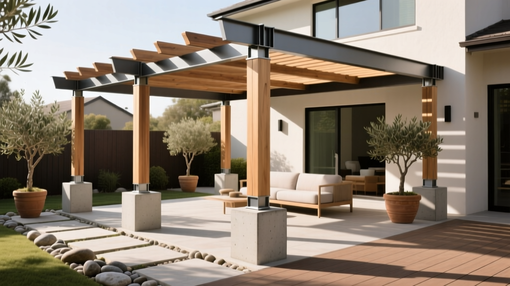 Outdoor Pergola Post Base Options - The Decor Mag