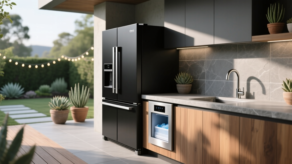 Outdoor Refrigerator and Ice Maker Setup - The Decor Mag